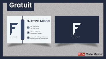 Carte de Visite Personnalisable Gratuite